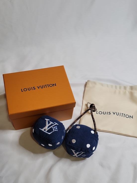 Louis Vuitton Accessories - Louis Vuitton Navy LV Lucky Dice Bag Charm